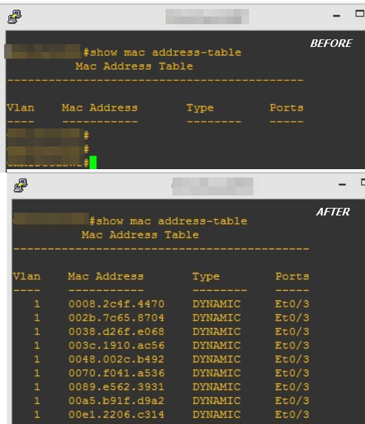 switchport port security mac address example